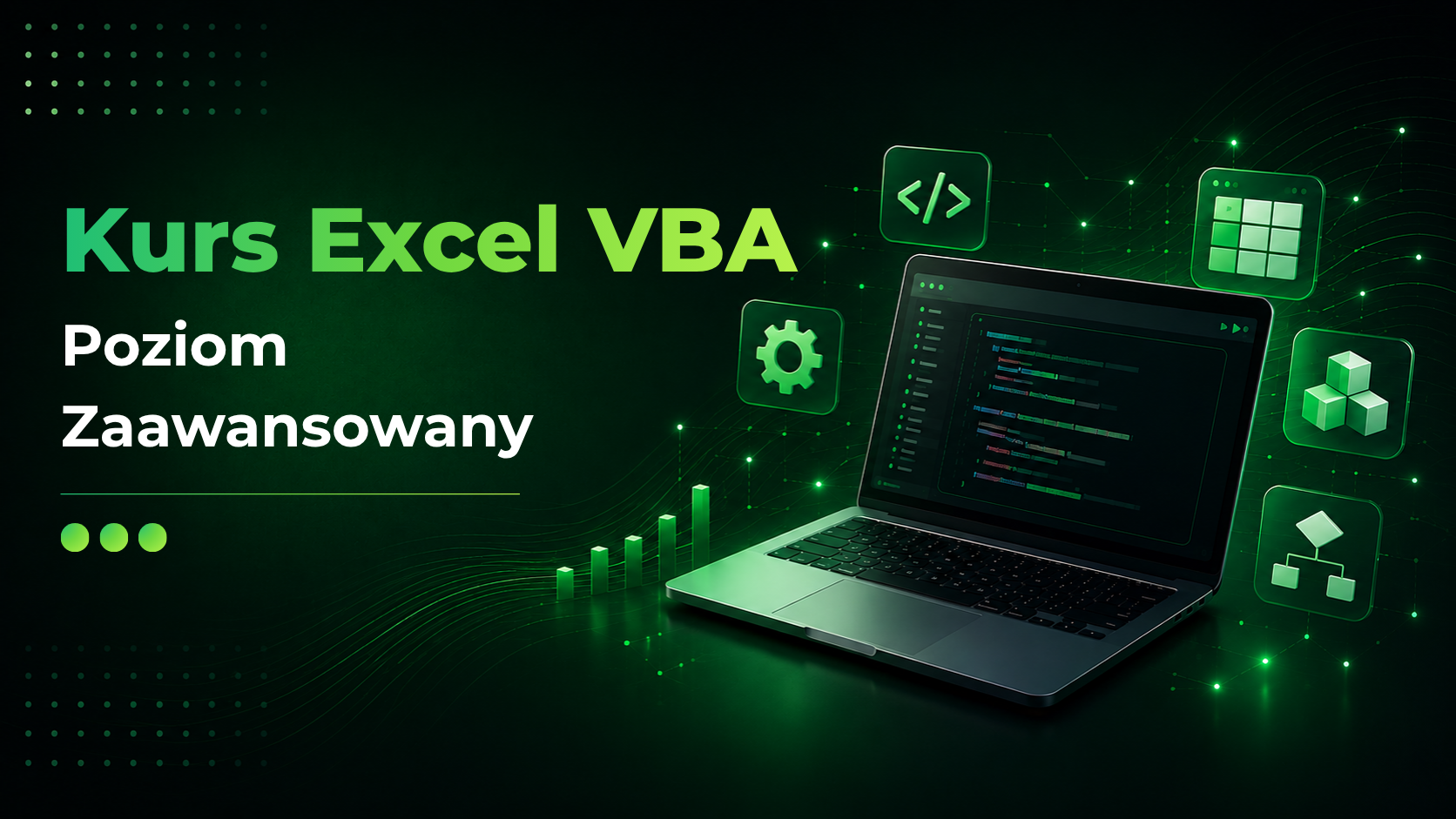Kurs Excel VBA poziom zaawansowany – szkolenie z zaawansowanego programowania VBA, modelu obiektowego Excel, tworzenia aplikacji oraz automatyzacji procesów biznesowych.
